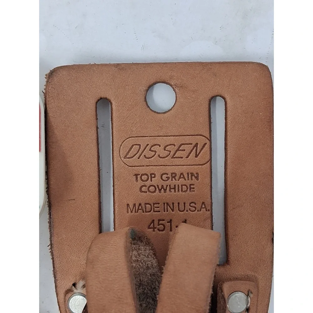 16 oz Brass Plumb-Bob with Steel Tip and Leather Holster CST PLUS Gammon Reel